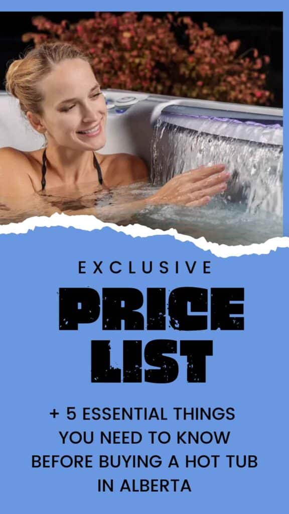Hot tub price list